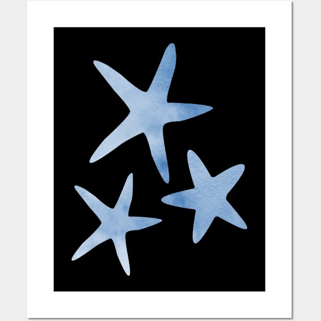 Blue Starfish Artwork Wall Art by TheJollyMarten